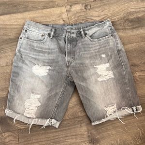 Levi grey denim shorts size 36